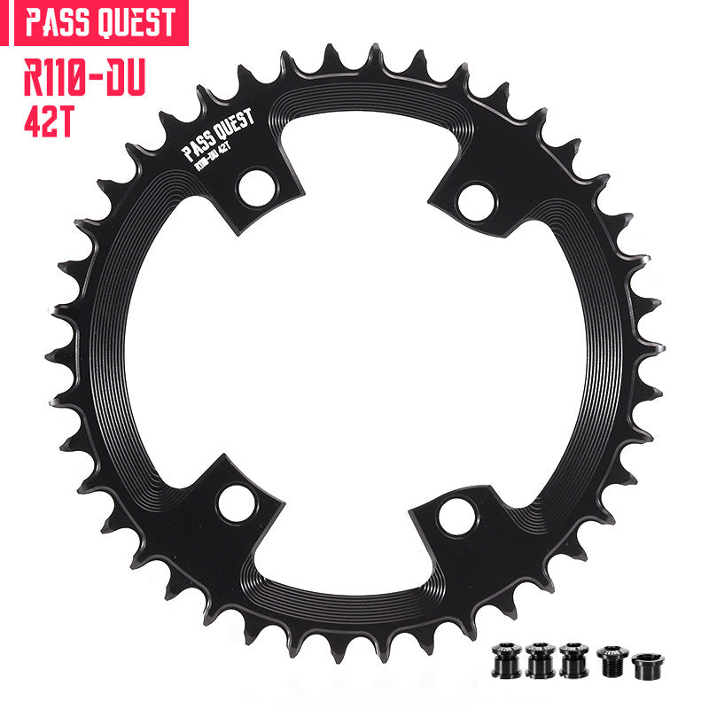 PASS QUEST 110BCD Narrow-Wide Chainring for Shimano R7100 / R8100 / R9200 | 36T–58T