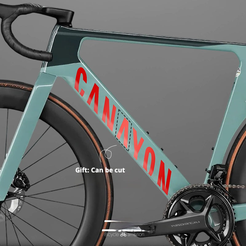 Canyon Aeroad CF SLX 8 Logo Color Change Decal Kit | Waterproof Removable Stickers | 19 Custom Colors