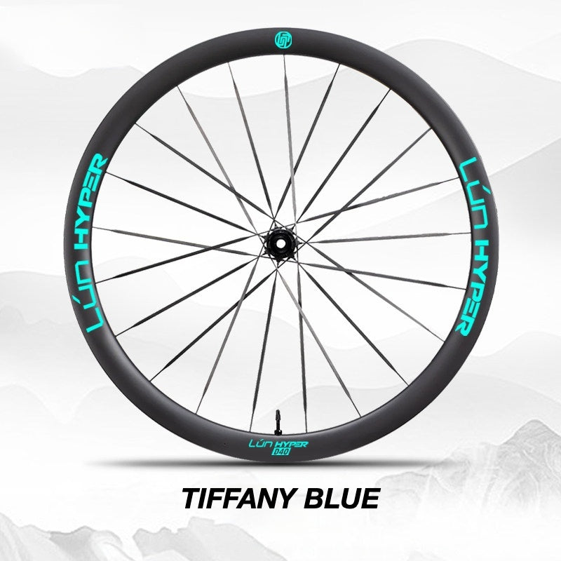 Infinity Logo Decals for Lún HYPER 5 D40 Gen 5 Wheelset | Waterproof Rim Overlay Stickers（Complete Decal Set for Two Wheels + Spare Decals Included）
