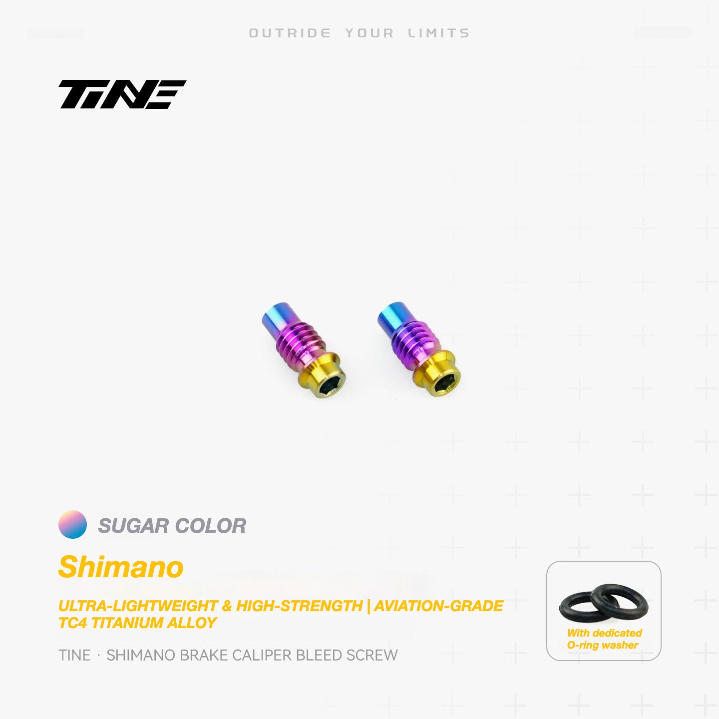 TiNE Titanium Shimano Brake Caliper Bleed Screw | Ultra-Light Road Bike Upgrade
