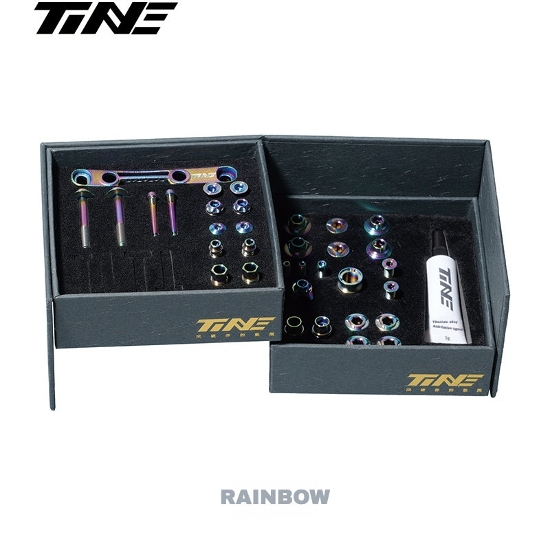 TiNE Ultra-Lightweight Titanium Bolt Kit for Shimano Dura-Ace 9270 / Ultegra 8170 / 105 7170 – Multiple Colors