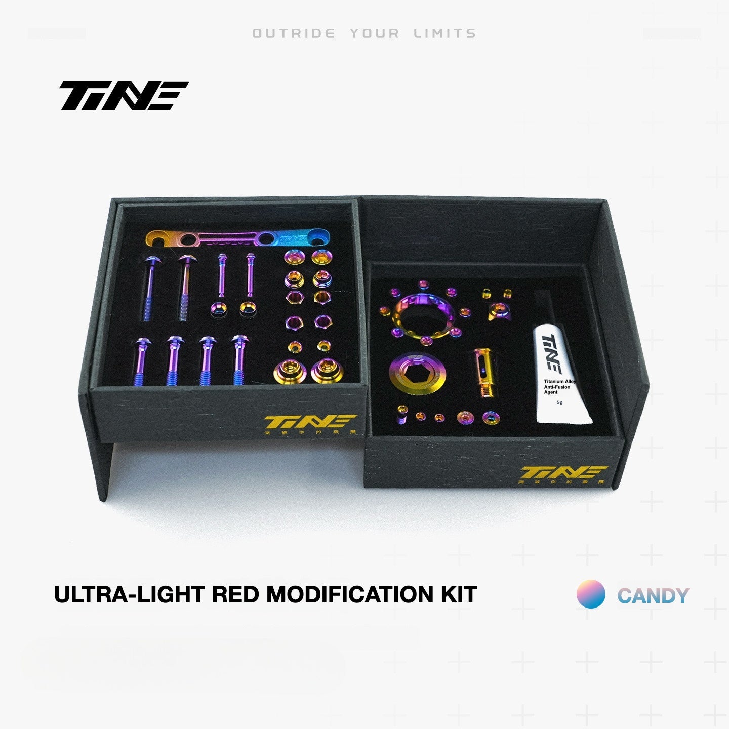 TiNE Titanium Bolt Kit for SRAM RED AXS Derailleur | Ultra-Light 77.7g Upgrade, 45% Weight Reduction