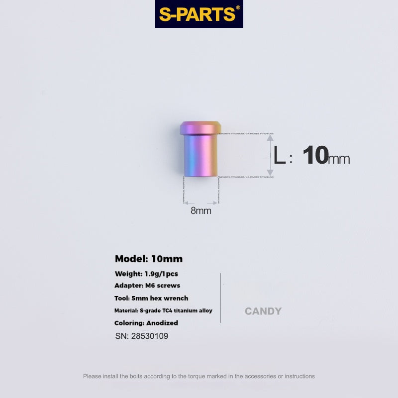 S-PARTS 로드 바이크 디스크 브레이크 티타늄 합금 나사 세트, SRAM RED Force Rival 12단 AXS용