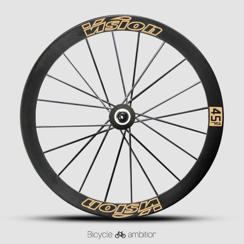 VISION METRON SL60 / SL45 Rim Decal Kit – 1-Wheel Set + 1 Spare Strip (Order 2 for Full Bike)