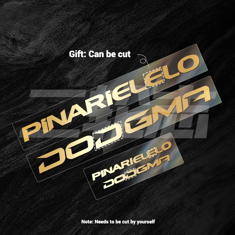 2025 Pinarello DOGMA F Factory Logo Color Change Decal Set｜Downtube + Chainstay Stickers (Multiple Colors)