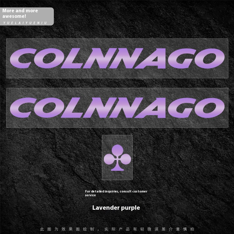 Colnago V5RS Logo Decal Set (2× Downtube + 1× Headtube)｜Custom Frame Color Change Stickers｜35+ Colors