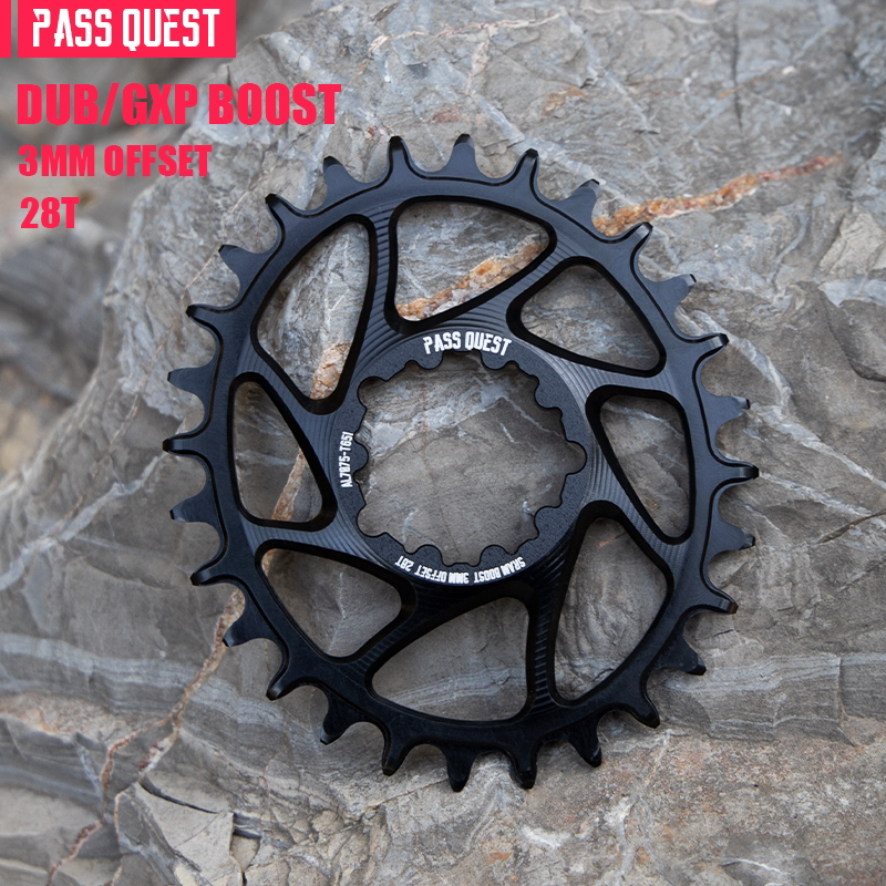 PASS QUEST SRAM 3-Bolt Direct-Mount Narrow-Wide Chainring | GXP DUB | 3mm / 6mm Offset