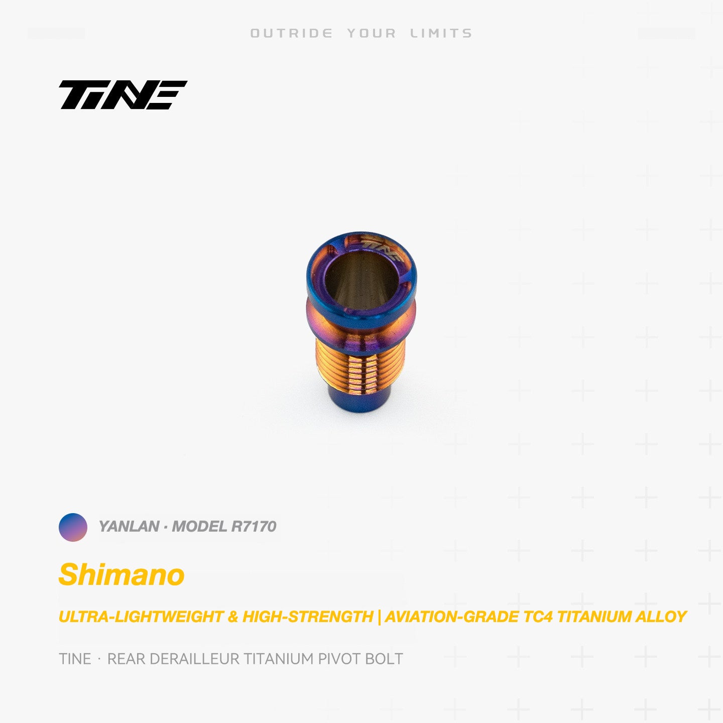TiNE Titanium Shimano Rear Derailleur Pivot Bolt | Ultra-Light Road Bike Upgrade