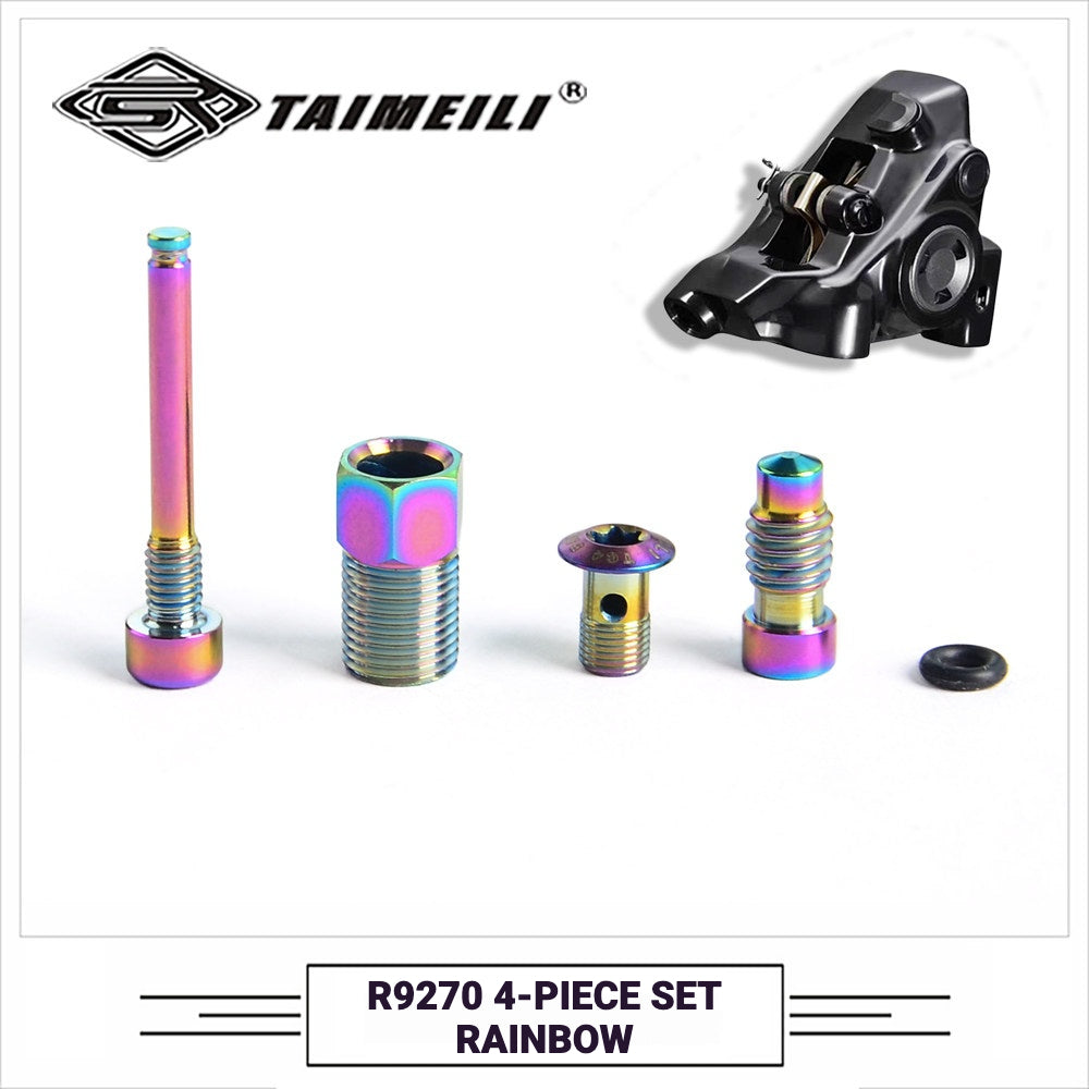 TAIMEILI Titanium Bolt Kit for Shimano R9270 Single Brake Caliper