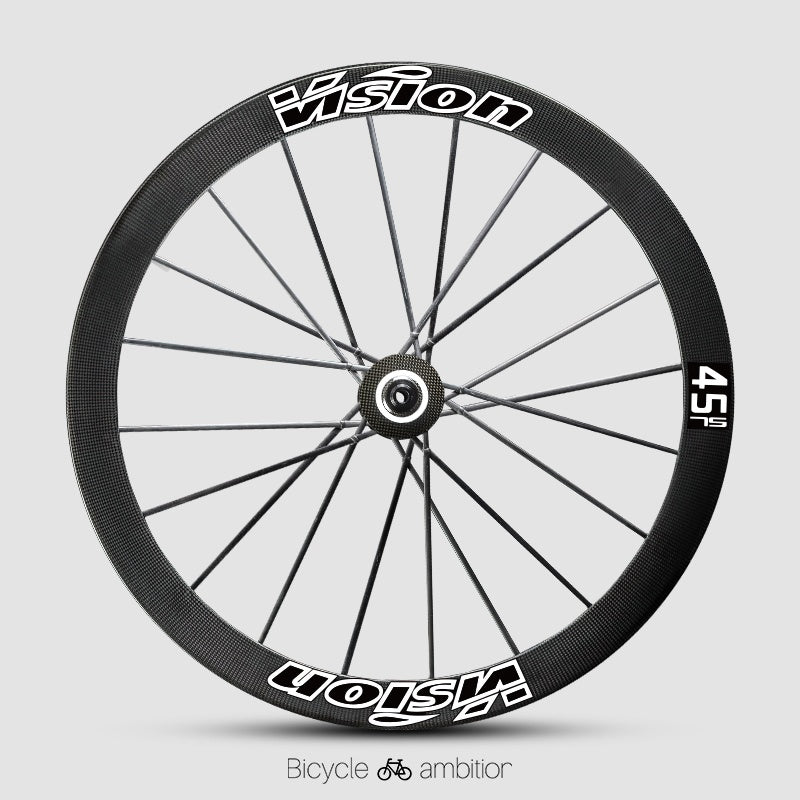 VISION METRON SL60 / SL45 Rim Decal Kit – 1-Wheel Set + 1 Spare Strip (Order 2 for Full Bike)