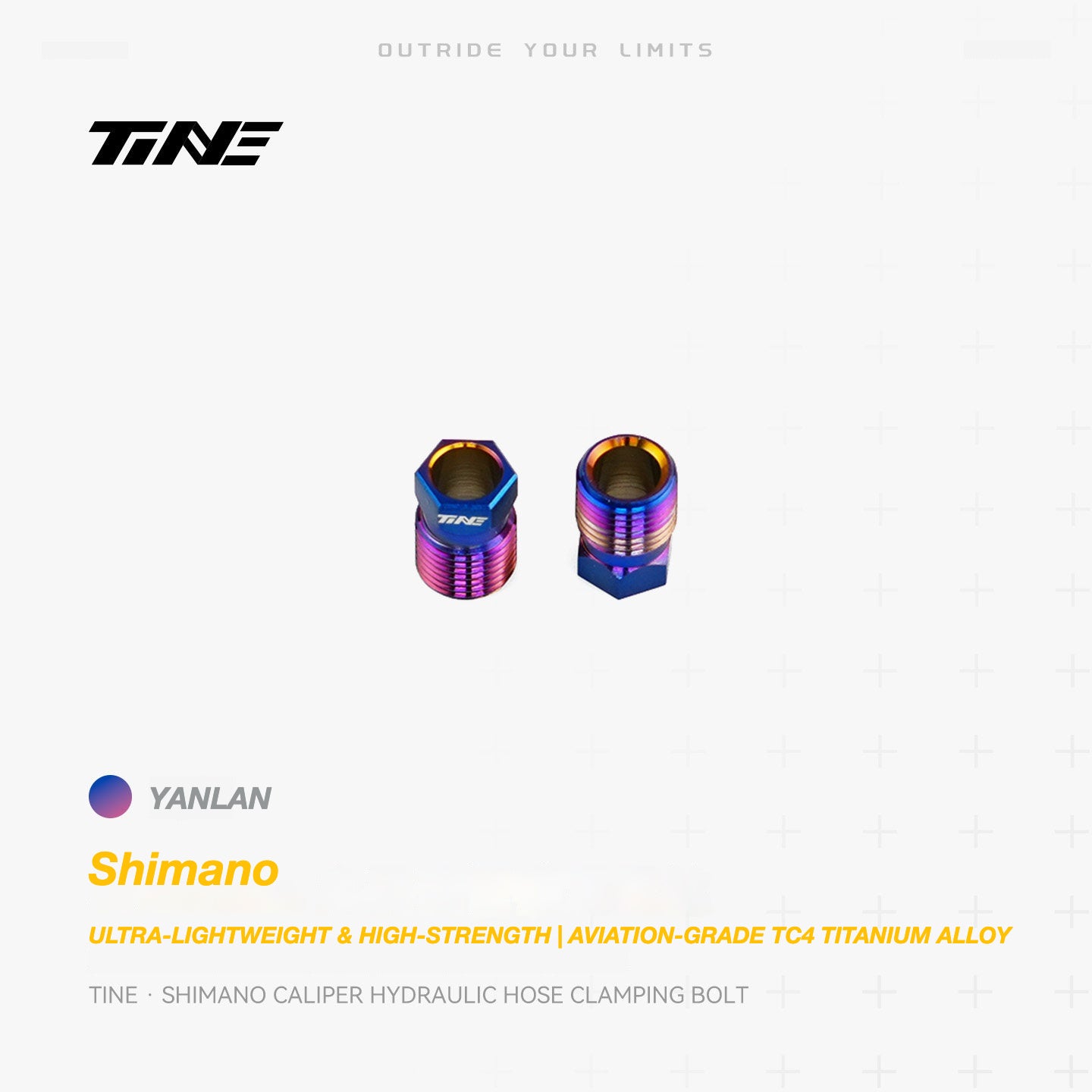 TiNE Titanium Shimano Hydraulic Hose Clamping Bolt | Ultra-Light Brake Caliper Upgrade