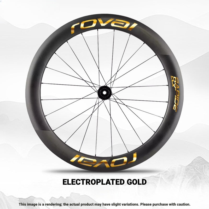 ROVAL RAPIDE CLX II Logo Color Change Sticker | Waterproof | Full Set for Two Wheels + Backup Included