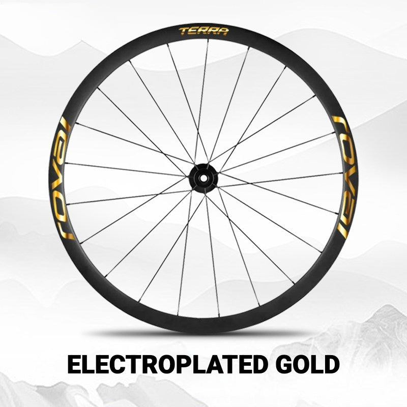 ROVAL TERRA Wheel Decal Kit | Custom Color Logo Stickers for Gravel & Road Bike Wheels