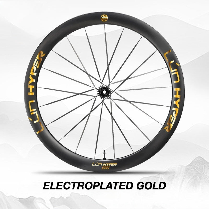 Infinity Logo Decals for Lún HYPER 5 D50 Gen 5 Wheelset | Waterproof Rim Overlay Stickers（Complete Decal Set for Two Wheels + Spare Decals Included）