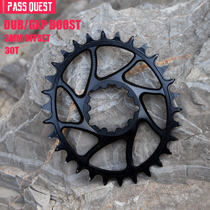 PASS QUEST SRAM 3-Bolt Direct-Mount Narrow-Wide Chainring | GXP DUB | 3mm / 6mm Offset