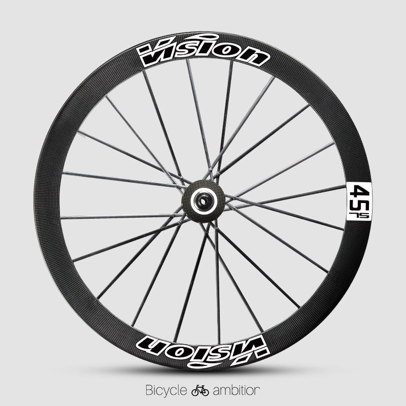 VISION METRON SL60 / SL45 Rim Decal Kit – 1-Wheel Set + 1 Spare Strip (Order 2 for Full Bike)