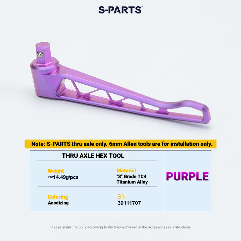S-PARTS Titanium Quick Release Thru Axle for Pinarello Road Bikes | Lightweight TC4 Titanium Upgrade