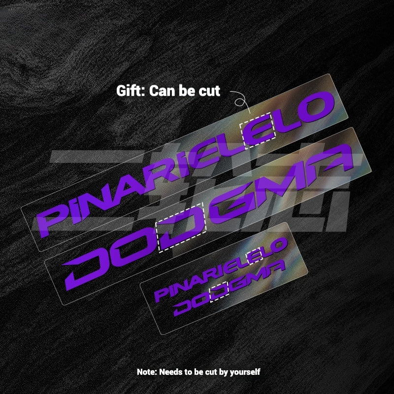 2025 Pinarello DOGMA F Factory Logo Color Change Decal Set｜Downtube + Chainstay Stickers (Multiple Colors)