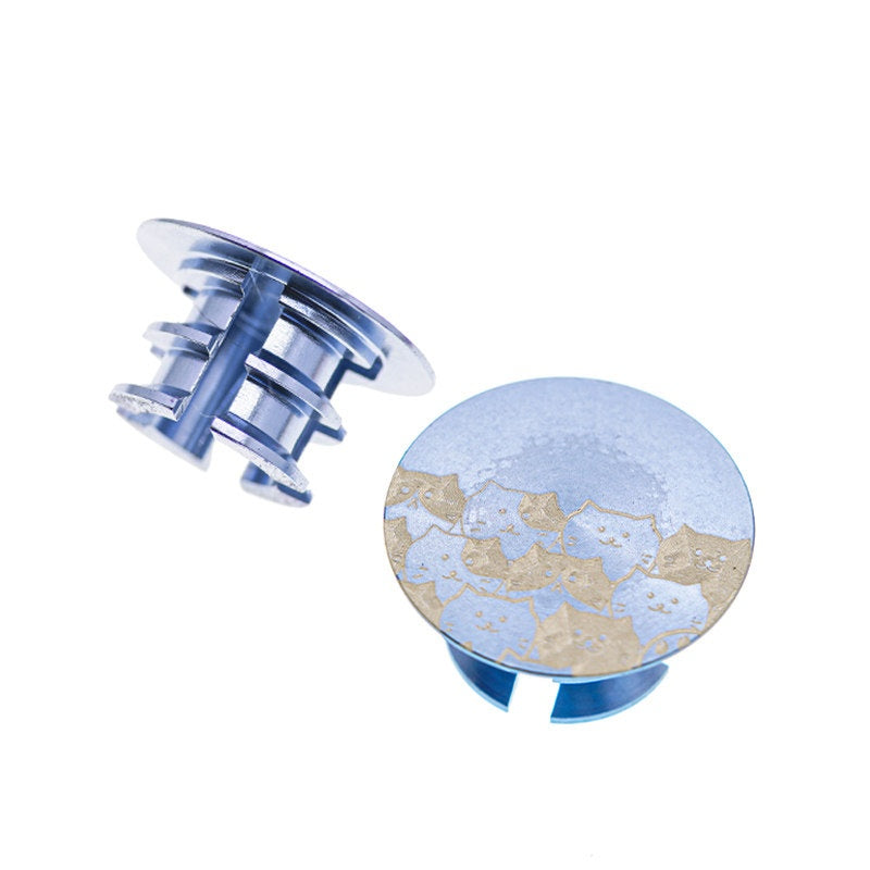 Ultra-Light CNC Aluminum Titanium Handlebar Bar End Plugs | 4.2g Road MTB Folding Bike Compatible