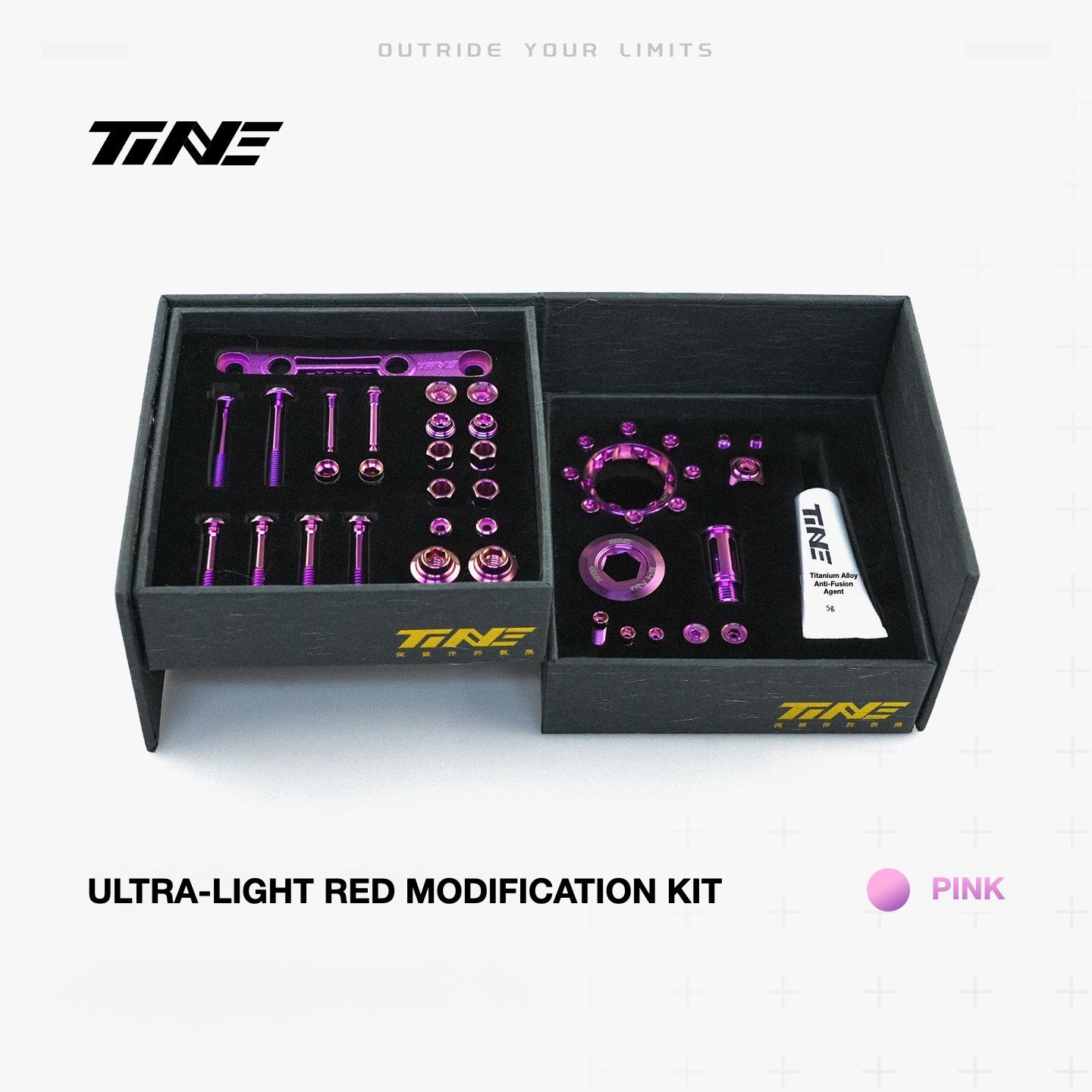 TiNE Titanium Bolt Kit for SRAM RED AXS Derailleur | Ultra-Light 77.7g Upgrade, 45% Weight Reduction