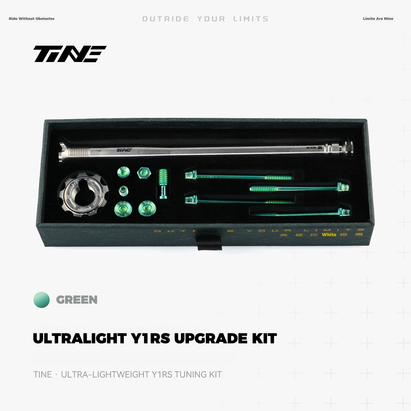 TiNE Titanium Upgrade Kit for Colnago Y1RS – Ultralight Steerer Expander & Titanium Bolt Set