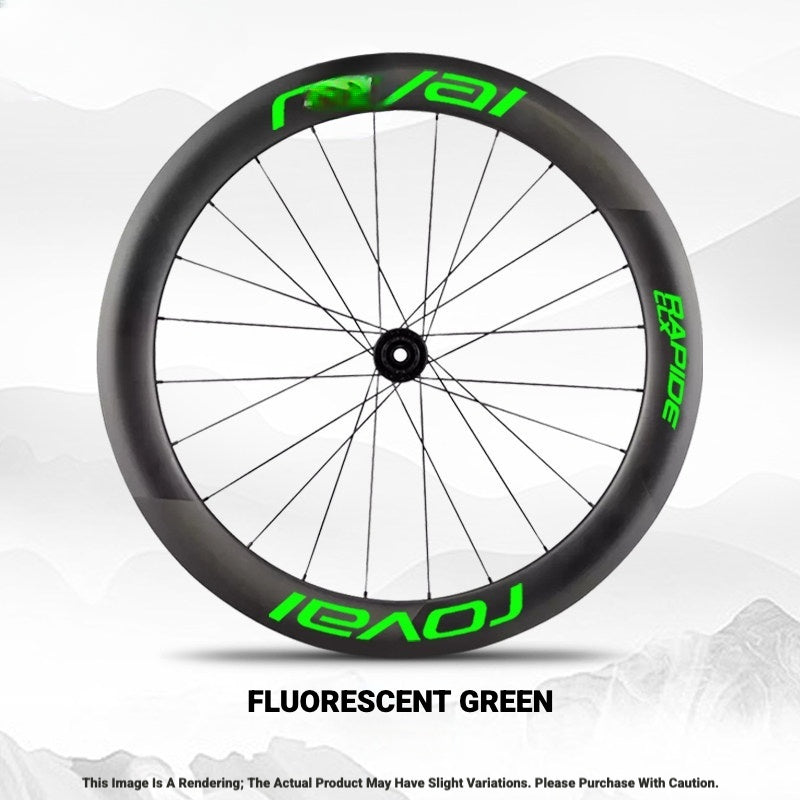 ROVAL RAPIDE CLX II Logo Color Change Sticker | Waterproof | Full Set for Two Wheels + Backup Included