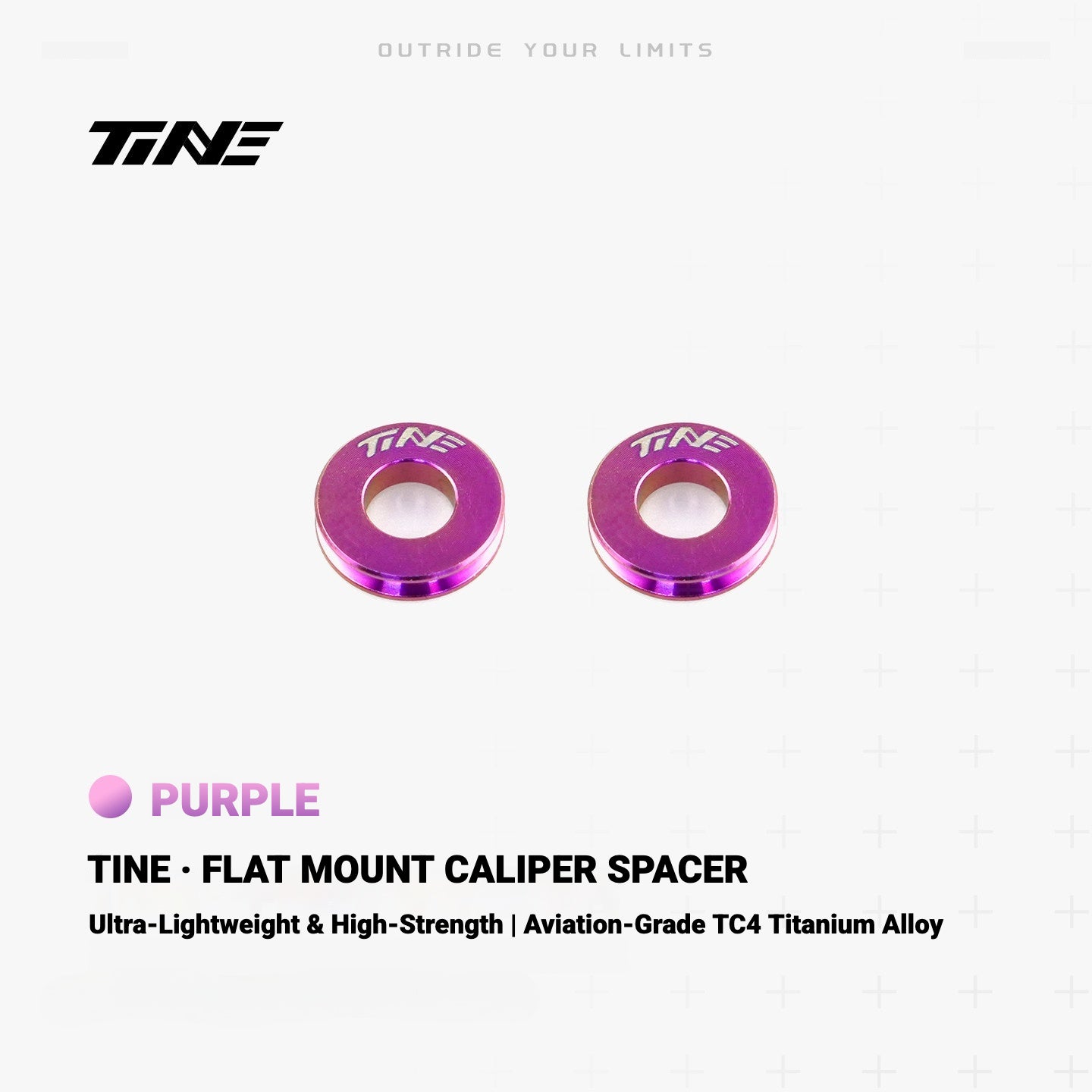 TiNE Ultra-Light Flat Mount Brake Caliper Spacer for Road Bikes