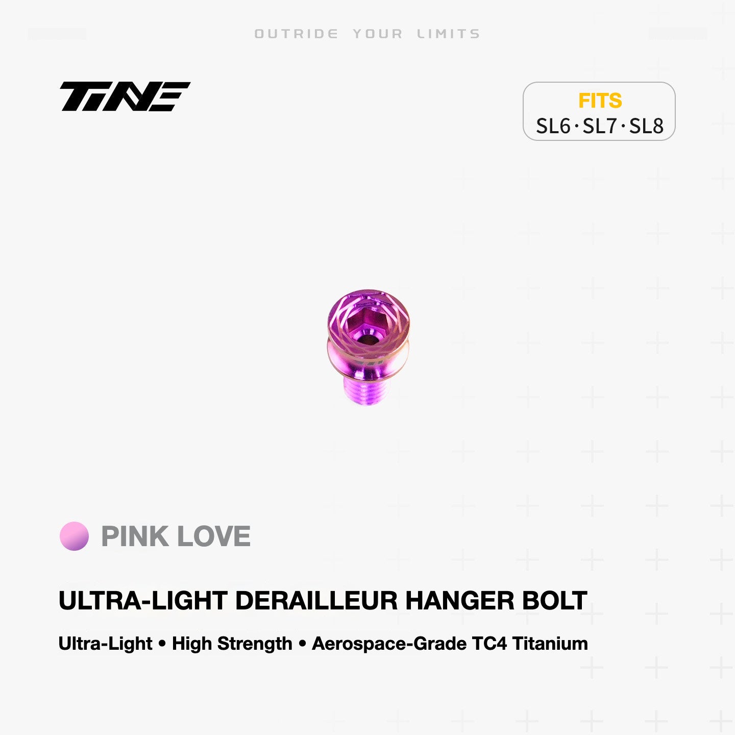 TiNE Ultra-Light Titanium Rear Derailleur Hanger Bolts for Specialized Tarmac SL6 SL7 SL8 | 0.9g