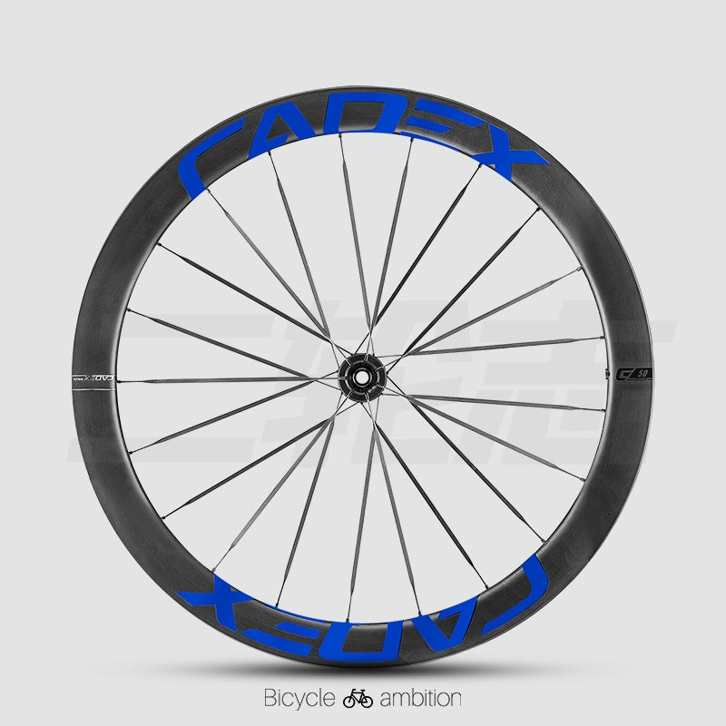 CADEX 50 Ultra Wheel Rim Decals Stickers | Road Bike Carbon Wheelset Color Change Vinyl, Waterproof UV Resistant, Multi-Color Options