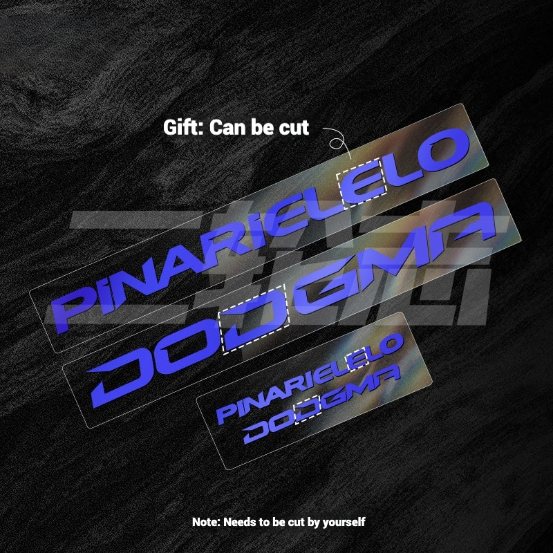 2025 Pinarello DOGMA F Factory Logo Color Change Decal Set｜Downtube + Chainstay Stickers (Multiple Colors)