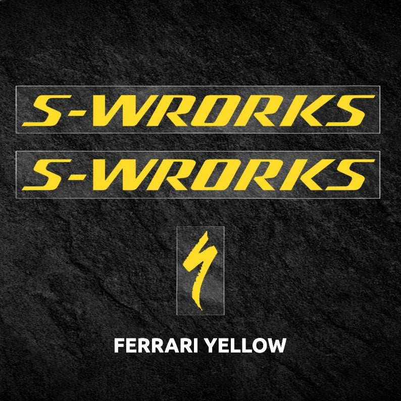 S-Works Prevail 3 Helmet Decal Sticker Kit for Specialized Quick-Step Team Logo Color Change