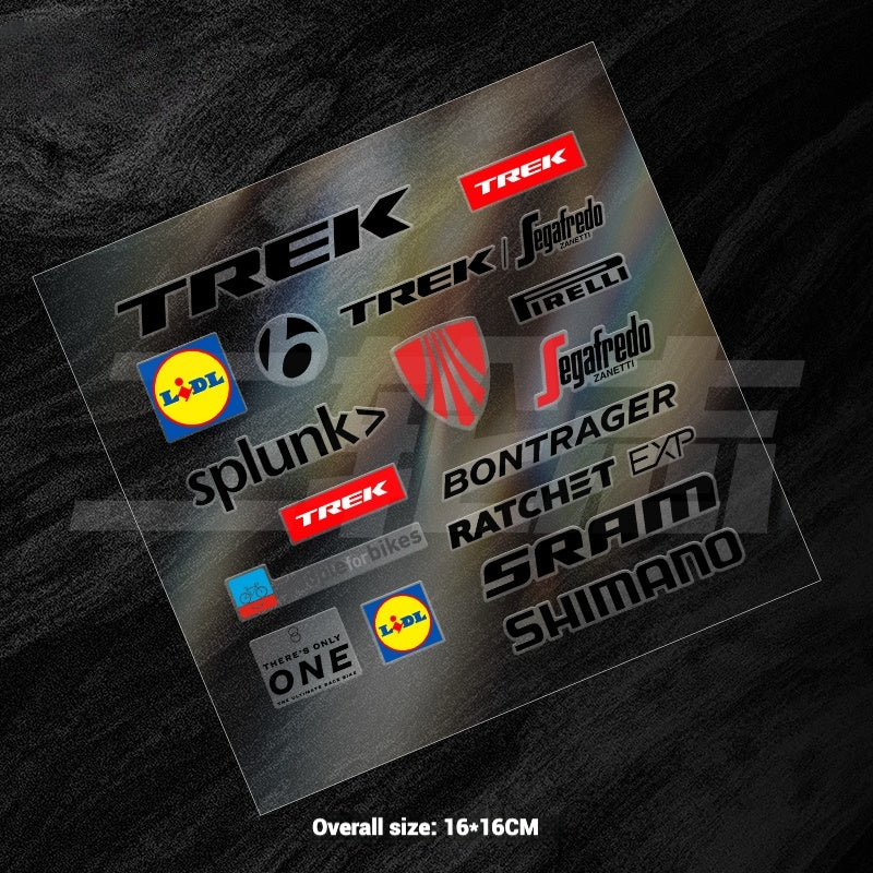 Universal Road Bike Brand Logo Sticker Set｜For Merida / Giant / Specialized / Trek / Pinarello｜Waterproof Frame Decals (Black / White)
