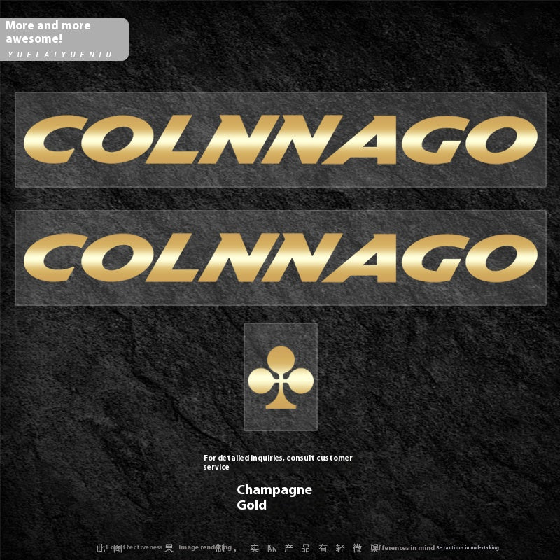 Colnago V5RS Logo Decal Set (2× Downtube + 1× Headtube)｜Custom Frame Color Change Stickers｜35+ Colors
