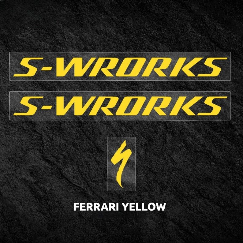 Specialized S-Works Tarmac SL8 Logo Decal Sticker | Waterproof