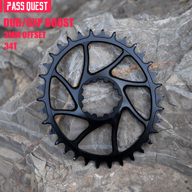 PASS QUEST SRAM 3-Bolt Direct-Mount Narrow-Wide Chainring | GXP DUB | 3mm / 6mm Offset