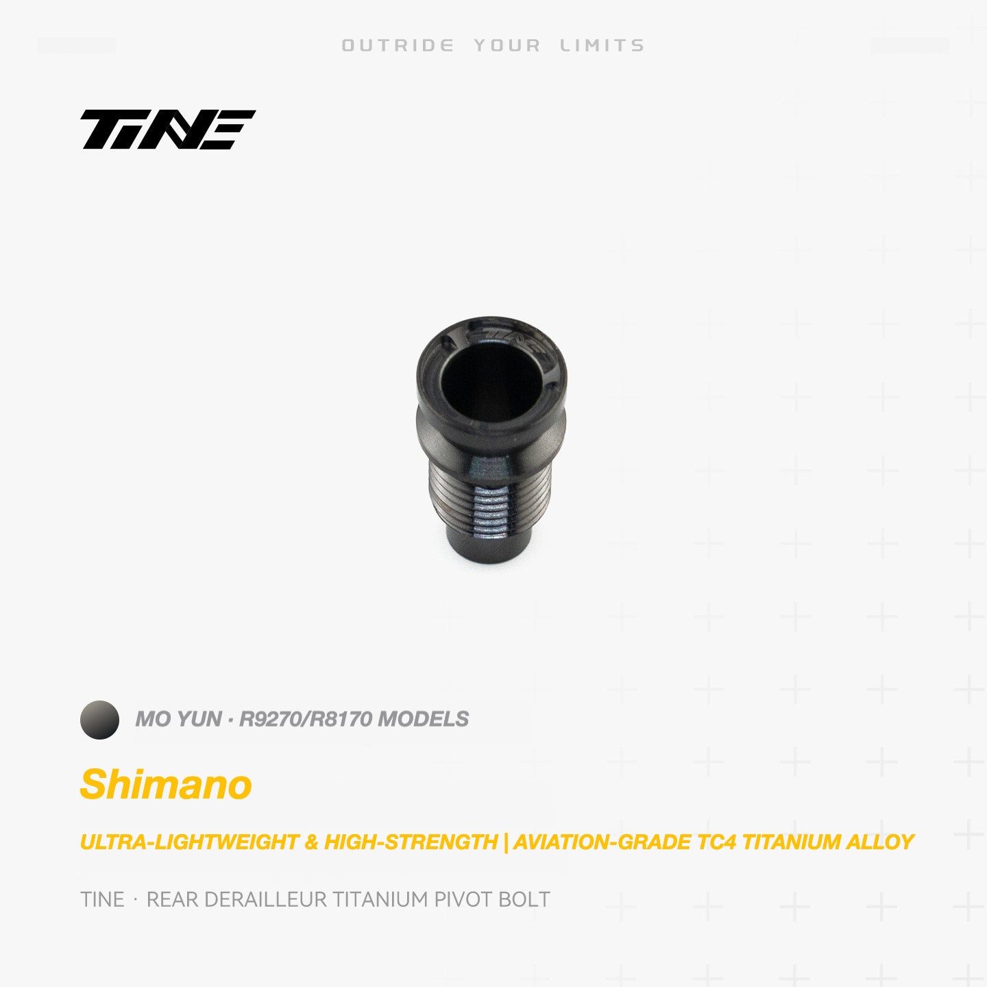 TiNE Titanium Shimano Rear Derailleur Pivot Bolt | Ultra-Light Road Bike Upgrade