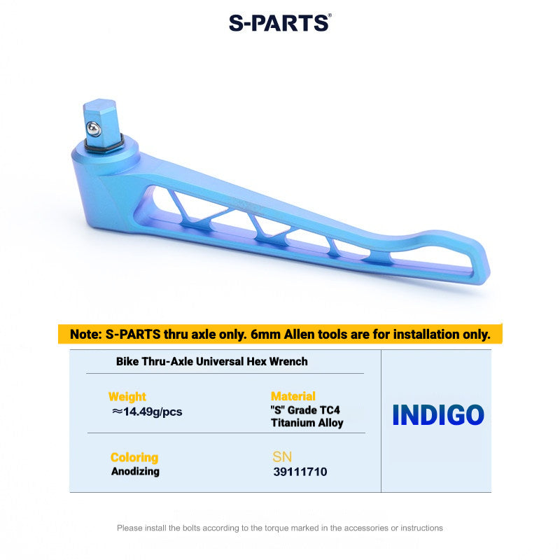 S-PARTS Titanium Quick Release Thru Axle for Pinarello Road Bikes | Lightweight TC4 Titanium Upgrade