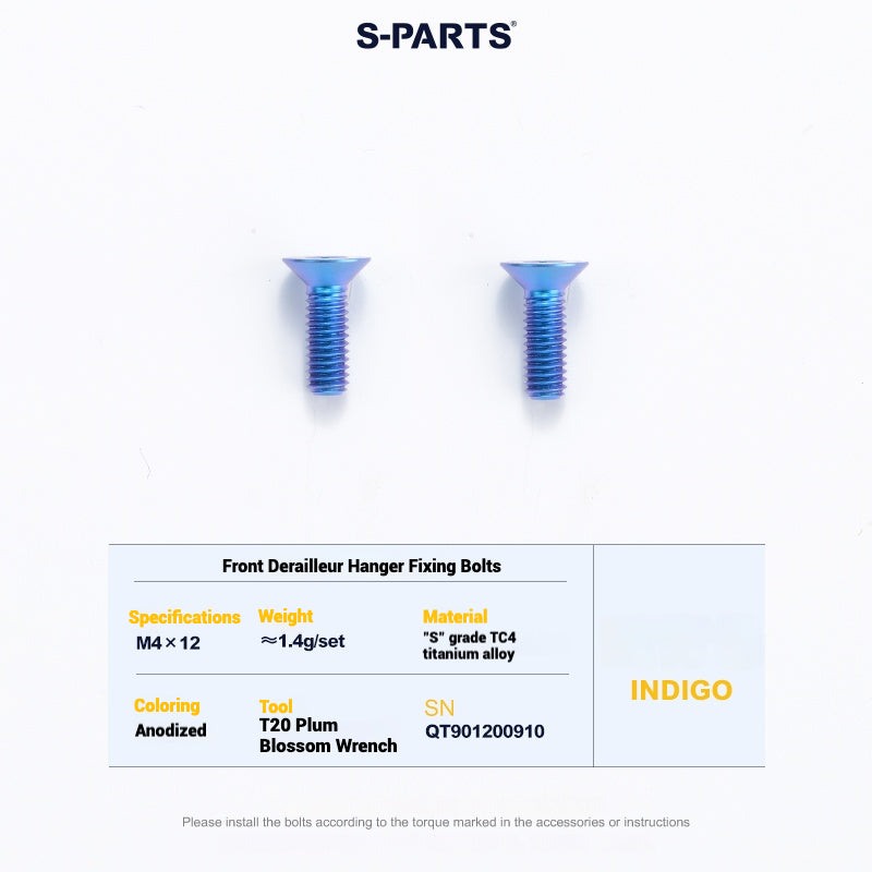 Cervélo S5 Titanium Bolt Kit – Full Frame Lightweight Upgrade Set | CNC TC4 Ti Bolts for Cervélo S5