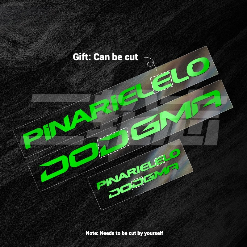 2025 Pinarello DOGMA F Factory Logo Color Change Decal Set｜Downtube + Chainstay Stickers (Multiple Colors)