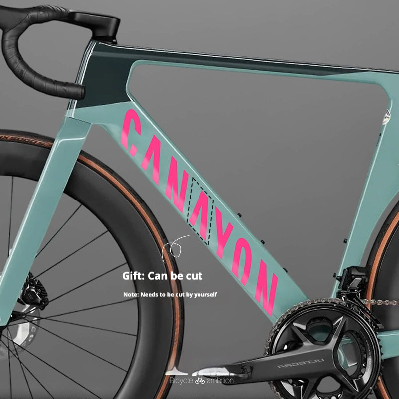Canyon Aeroad CF SLX 8 Logo Color Change Decal Kit | Waterproof Removable Stickers | 19 Custom Colors
