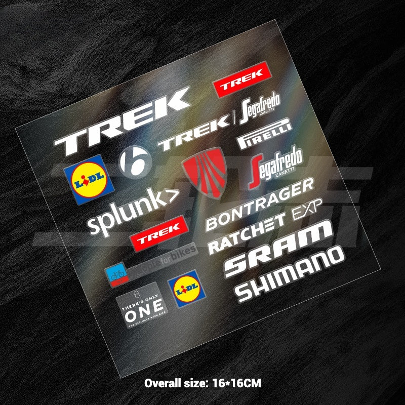 Universal Road Bike Brand Logo Sticker Set｜For Merida / Giant / Specialized / Trek / Pinarello｜Waterproof Frame Decals (Black / White)
