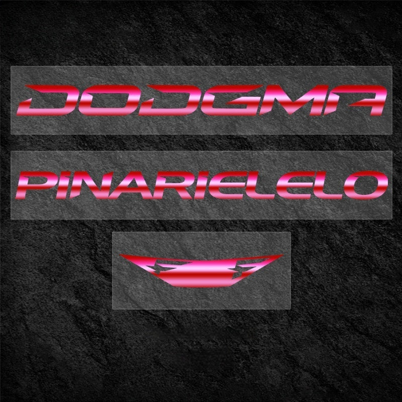 PINARELLO DOGMA F 2025/2026 Frame Logo Cover Decal Kit | 430–575mm | OEM Logo Overlay Stickers | Waterproof Vinyl Bike Frame Decals