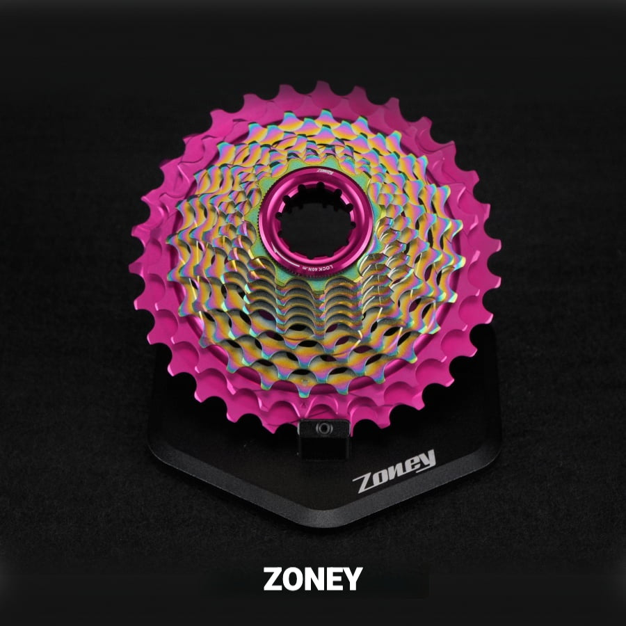 INCOLOR ZONEY 12-Speed Lightweight Road Bike Cassette 11–30T｜High Efficiency｜Multi-Color Options