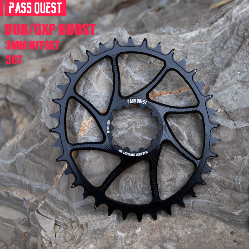 PASS QUEST SRAM 3-Bolt Direct-Mount Narrow-Wide Chainring | GXP DUB | 3mm / 6mm Offset
