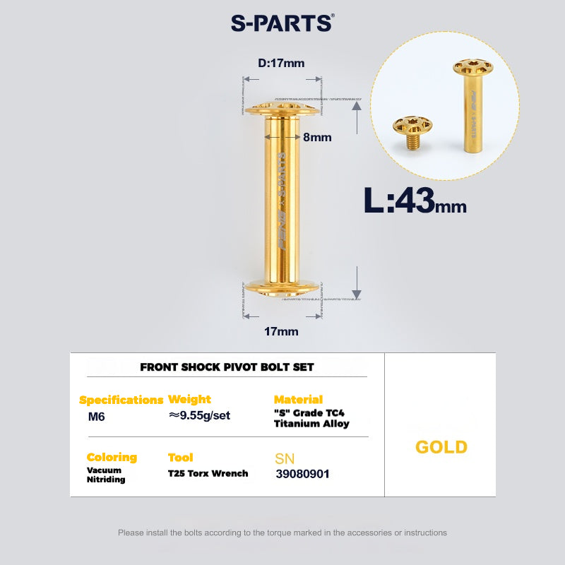 Specialized Epic 8 Suspension Bolt Kit | Full Pivot & Shock Hardware Set