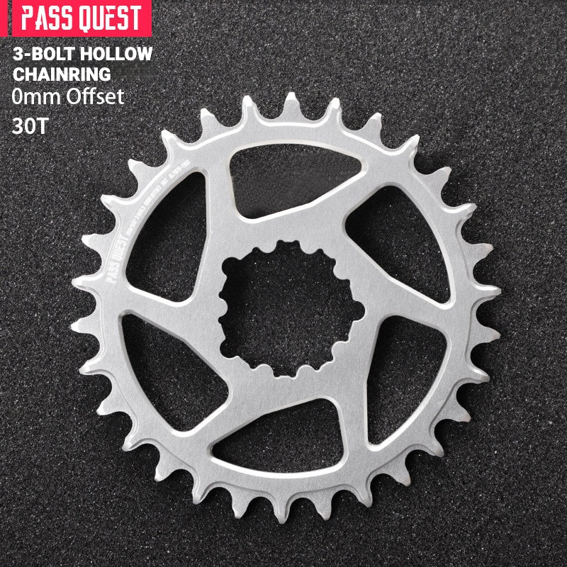 PASS QUEST SRAM 3-Bolt Direct-Mount Narrow-Wide Chainring | GXP DUB XX1 GX NX | 0mm Offset
