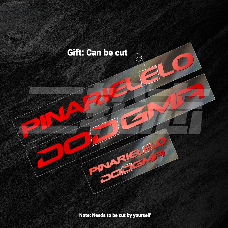 2025 Pinarello DOGMA F Factory Logo Color Change Decal Set｜Downtube + Chainstay Stickers (Multiple Colors)