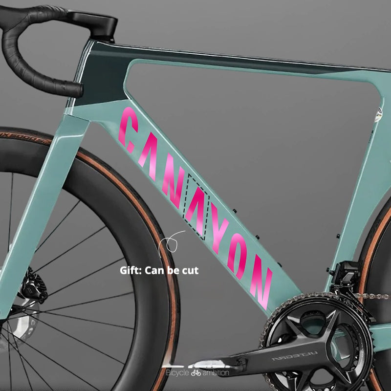 Canyon Aeroad CF SLX 8 Logo Color Change Decal Kit | Waterproof Removable Stickers | 19 Custom Colors