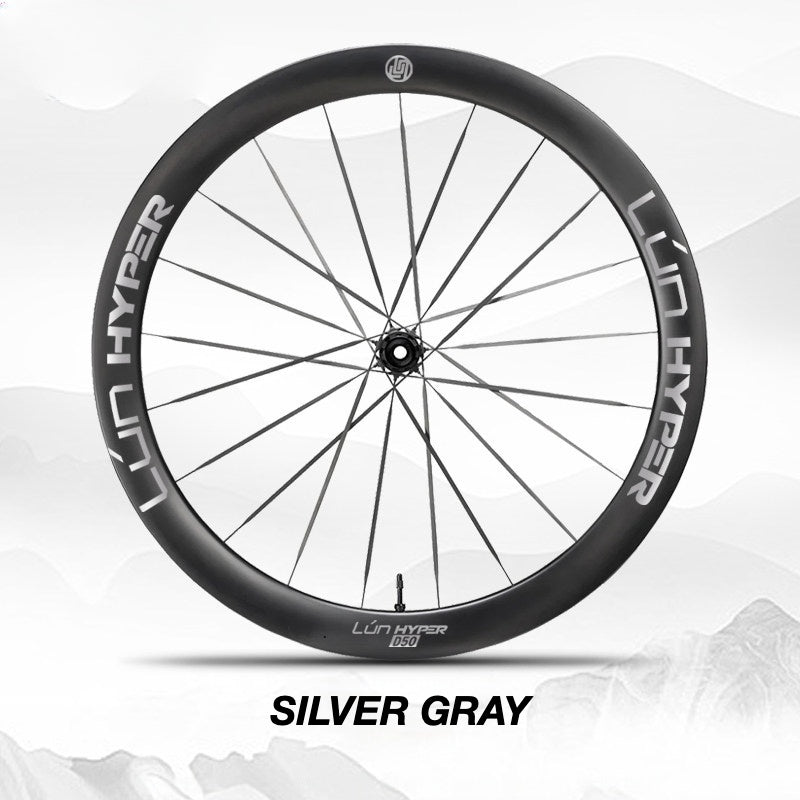 Infinity Logo Decals for Lún HYPER 5 D50 Gen 5 Wheelset | Waterproof Rim Overlay Stickers（Complete Decal Set for Two Wheels + Spare Decals Included）