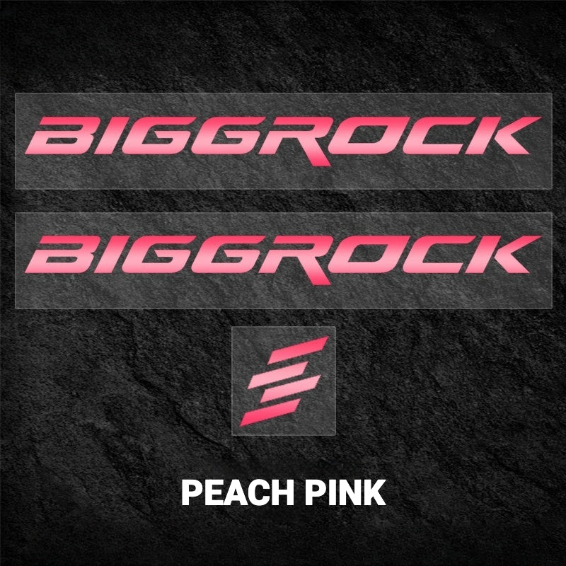 BIGROCK Aero Road Bike Frame Logo Decals | Custom Waterproof OEM Style Color Change Stickers
